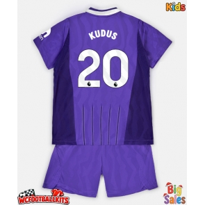Tottenham Hotspur Mohammed Kudus #20 Replica Third Stadium Kit for Kids 2026-27 Short Sleeve (+ pants)